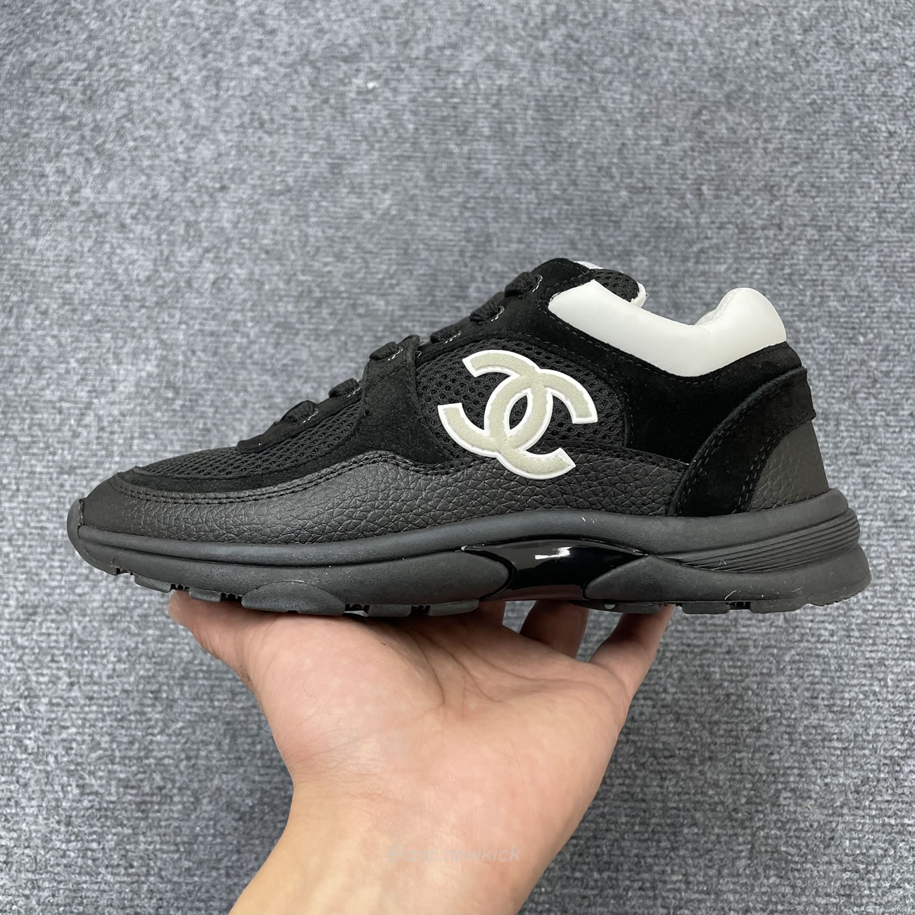 Chanel Low Top Trainer Black White G38299 Y55720 K3845 (10) - newkick.cc